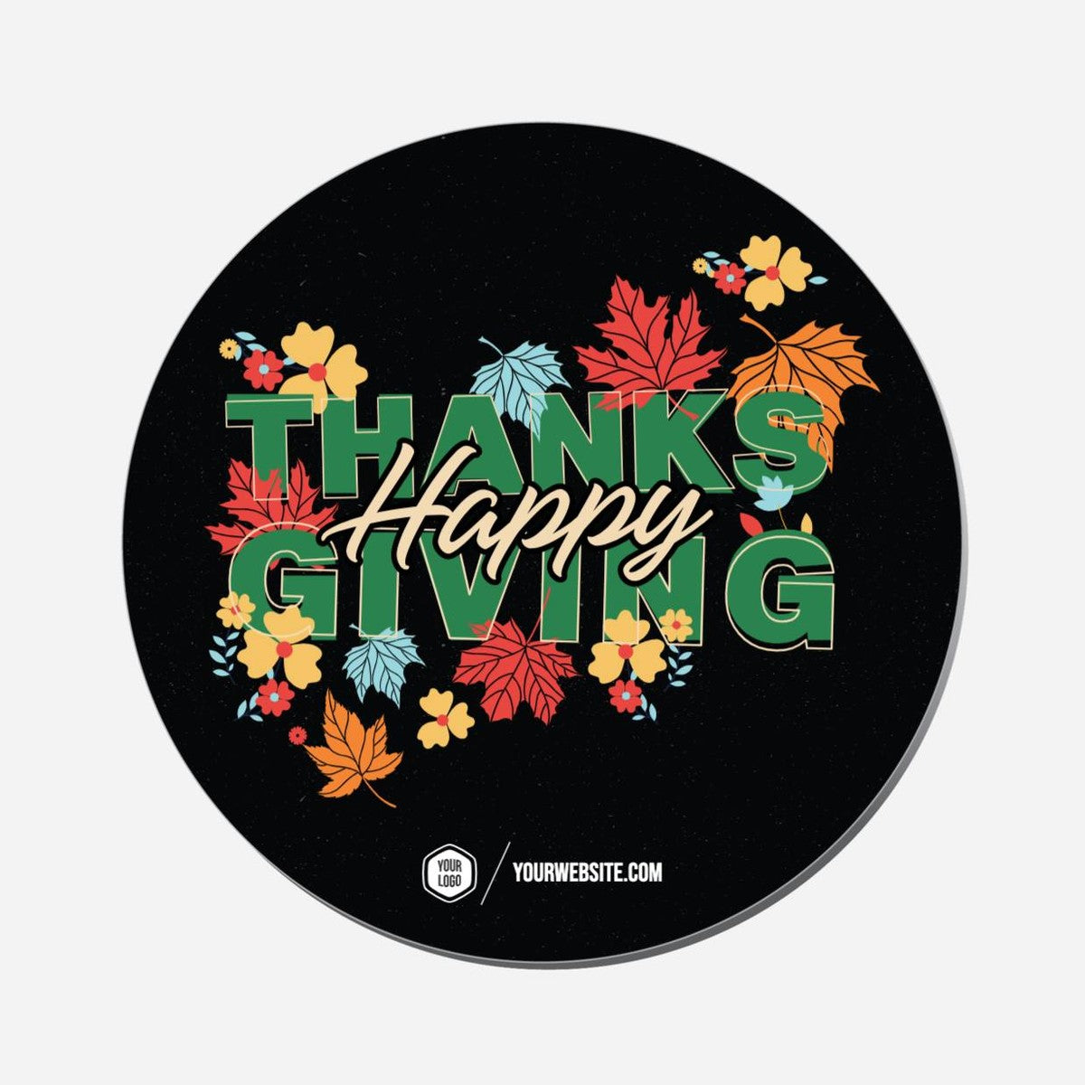 Happy Thanksgiving - Circle Shape Preview