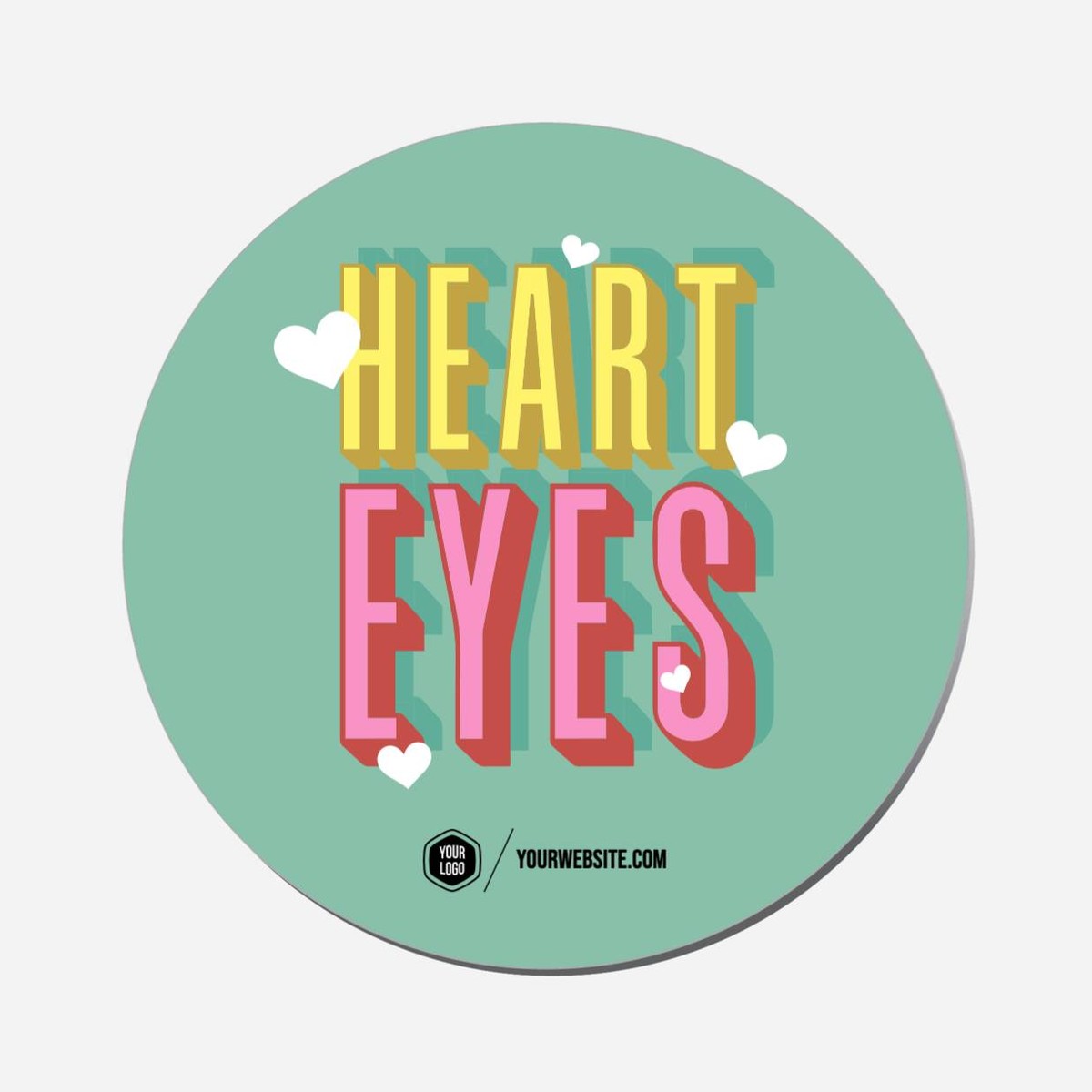 Heart Eyes - Circle Shape Preview