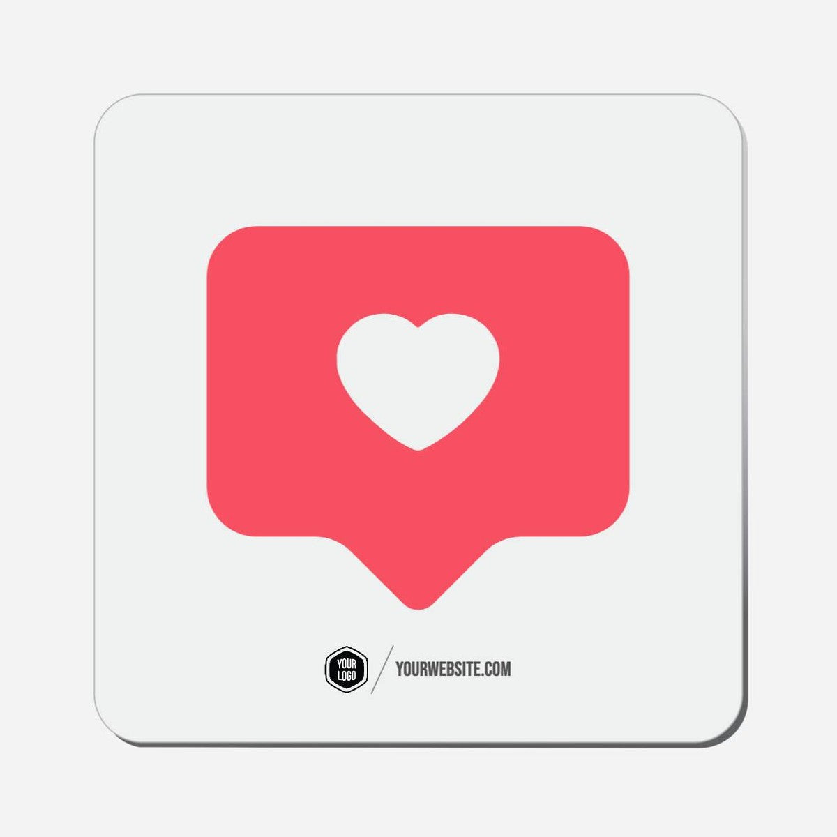 Heart Like White Background - Classic Shape Preview