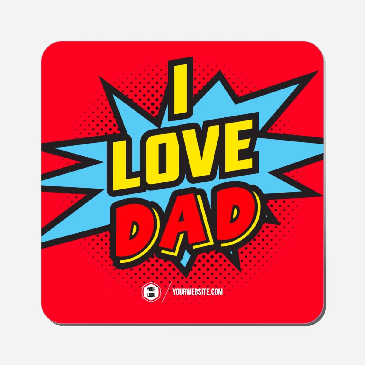 I Love Dad - Classic Shape Preview