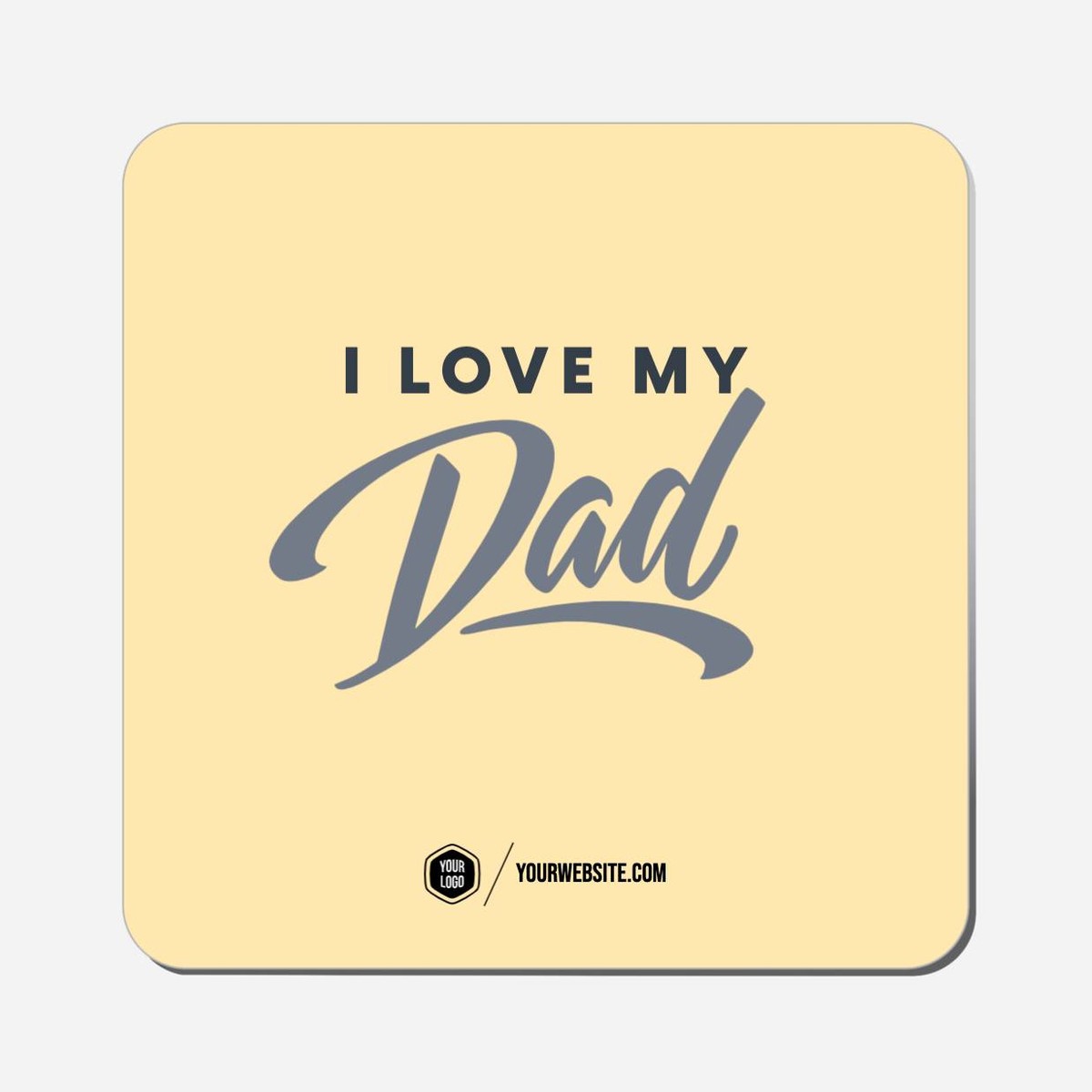 I Love My Dad - Classic Shape Preview