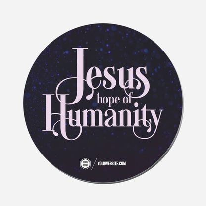 Jesus Hope Of Humanity - Circle Shape Preview
