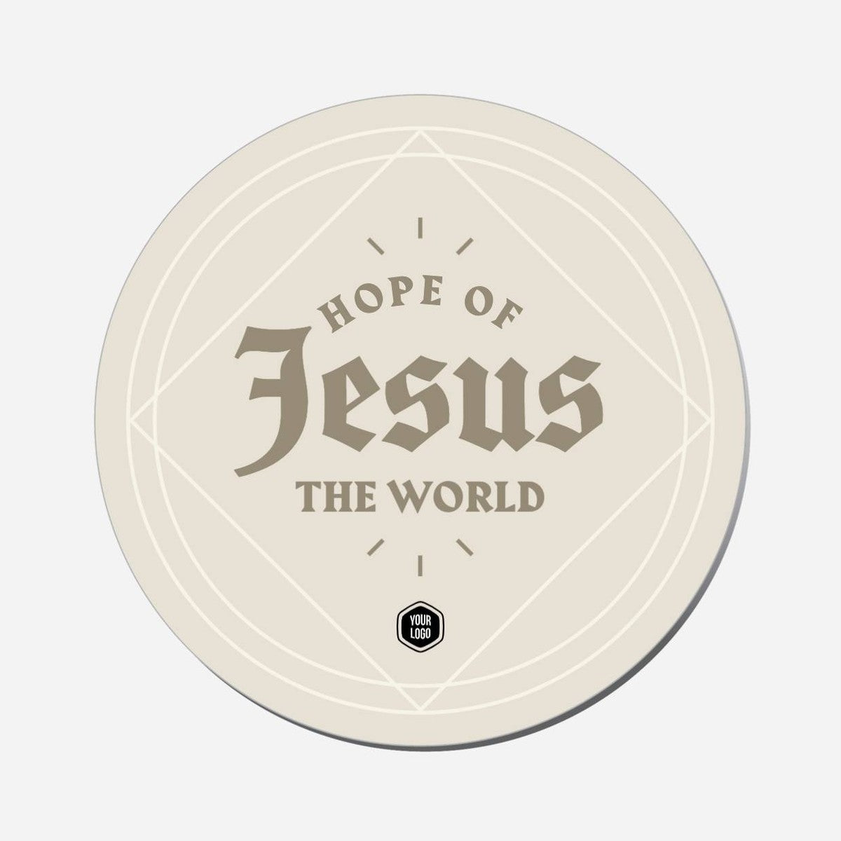 Jesus Hope Of The World - Circle Shape Preview