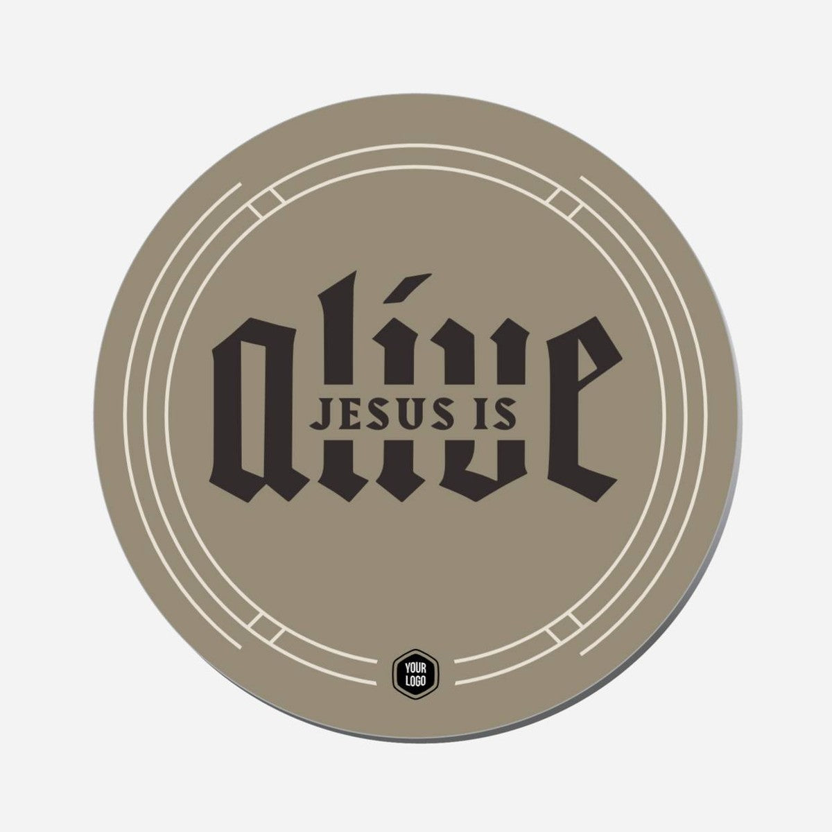 Jesus Is Alive - Circle Shape Preview