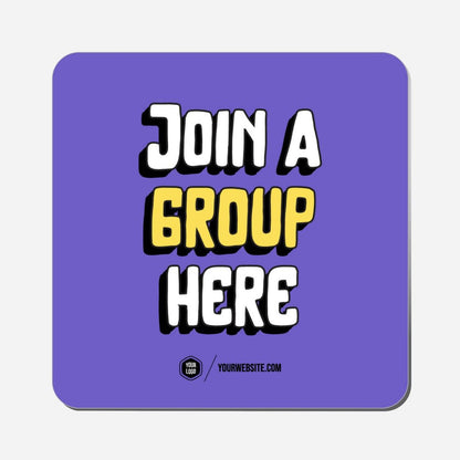 Join A Group Here - Classic Shape Preview