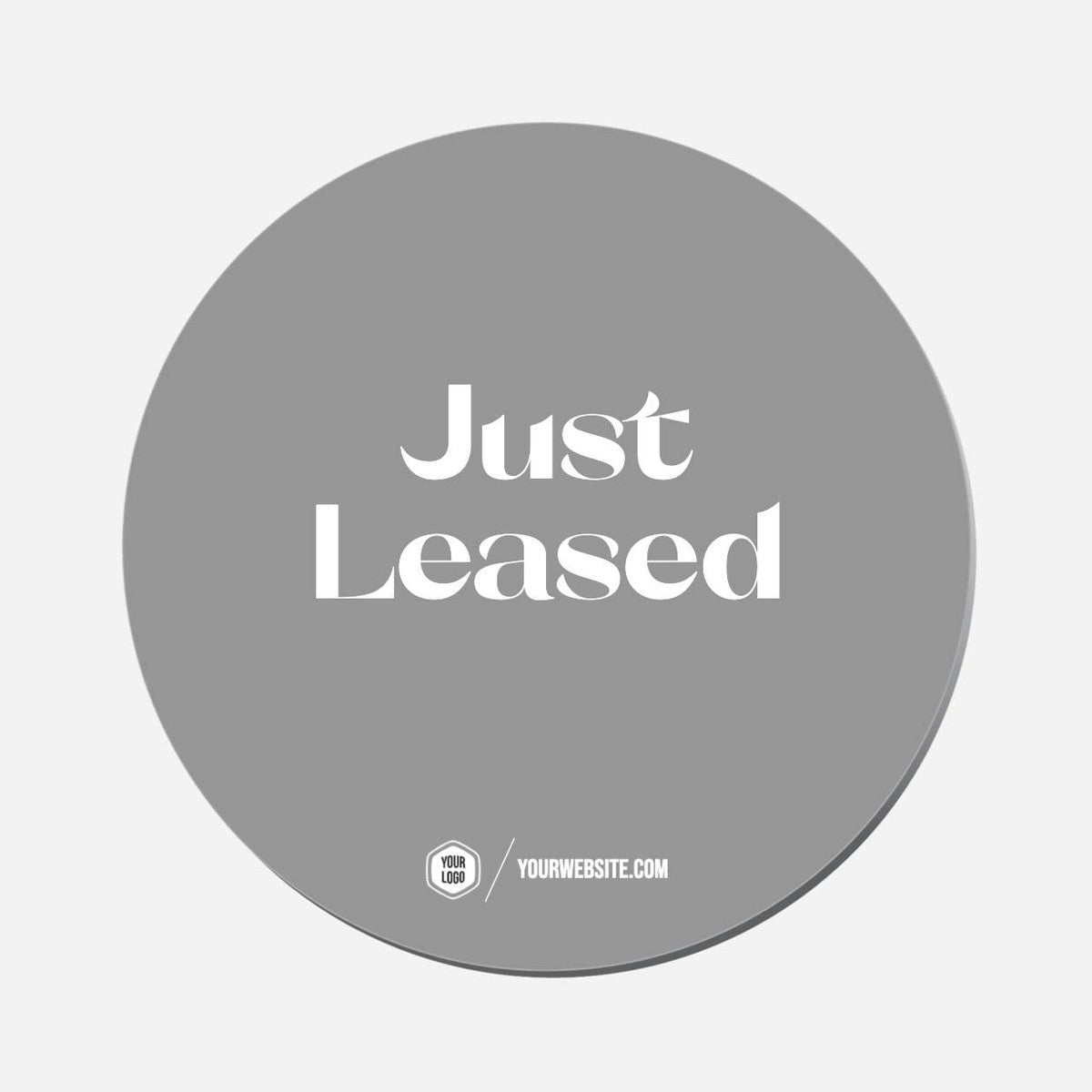 Just Leased - Circle Shape Preview