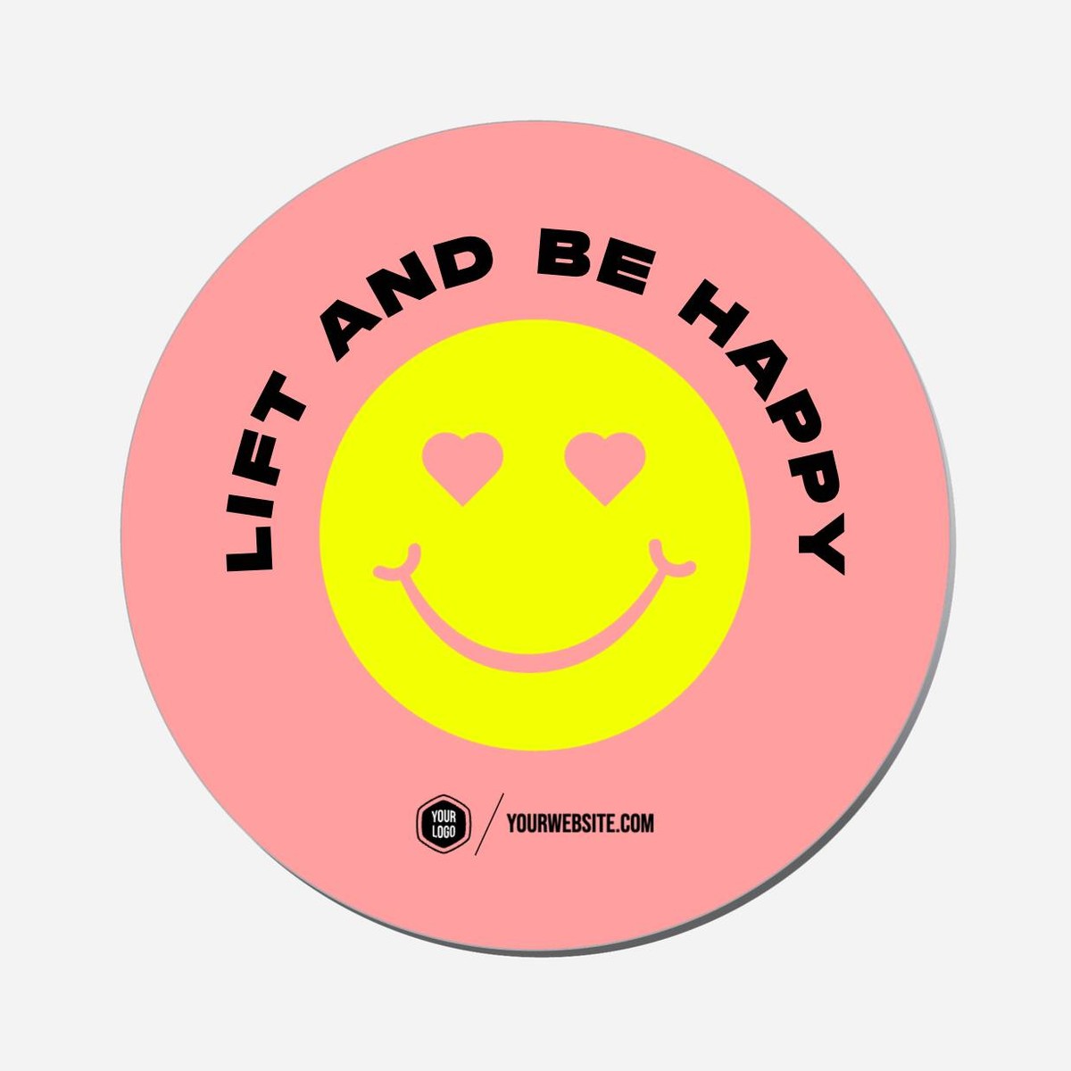Lift And Be Happy - Circle Shape Preview