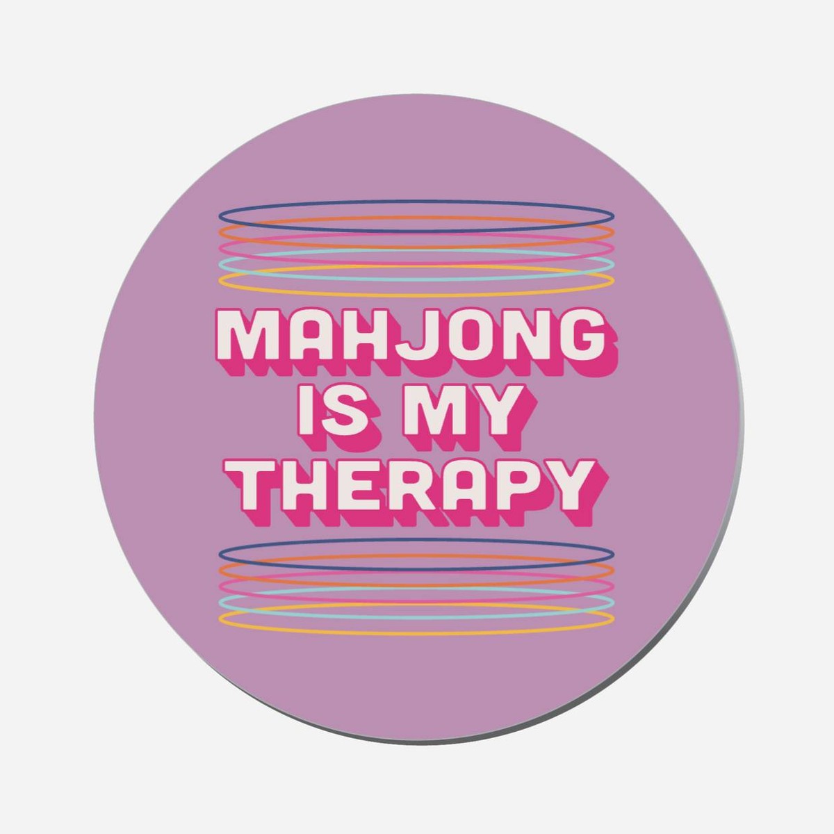 Mahjong Is My Therapy - Circle Shape Preview