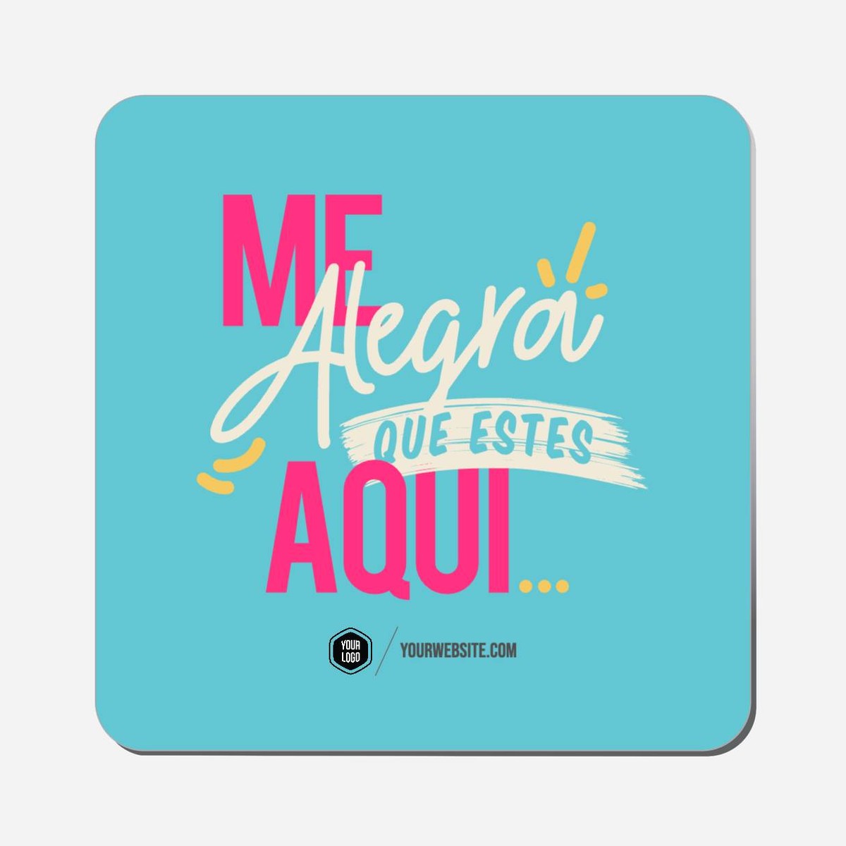 Me Alegra Que Estes Aquí... - Classic Shape Preview