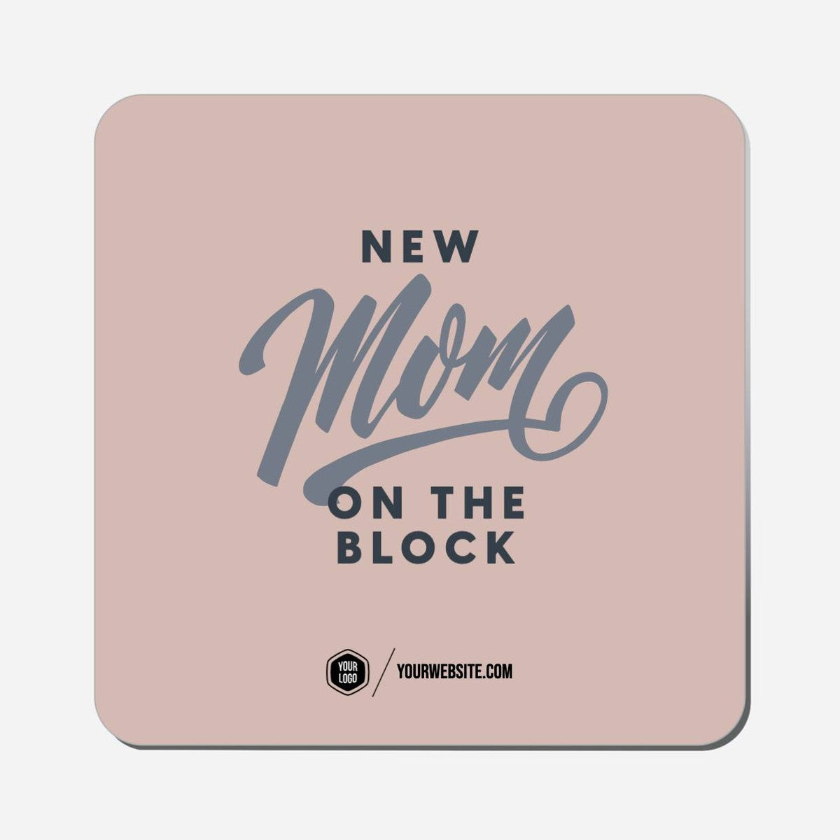 New Mom On The Block | Handheld Signs | Popsigns – Popsigns Studio