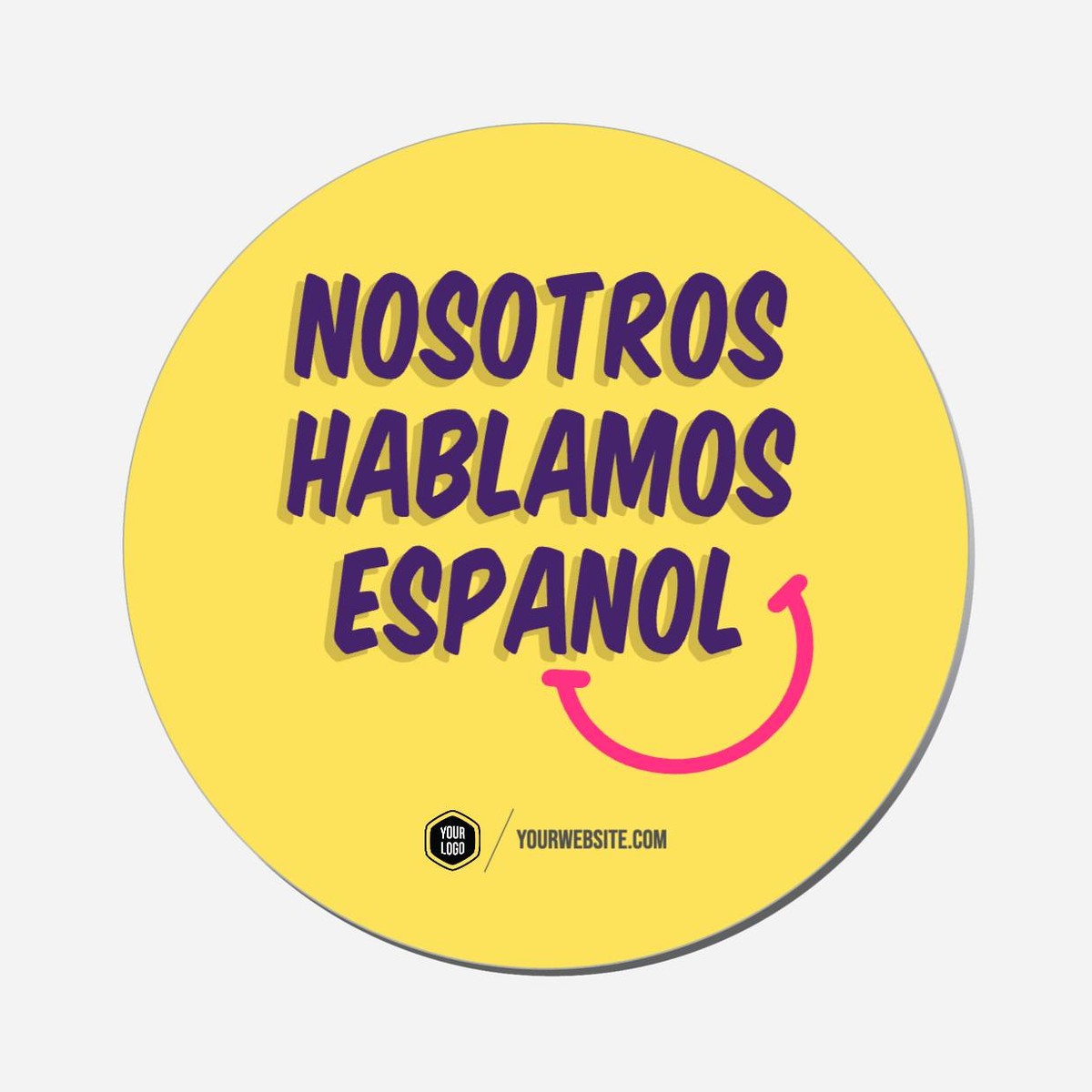 Nosotros Hablamos Español - Circle Shape Preview