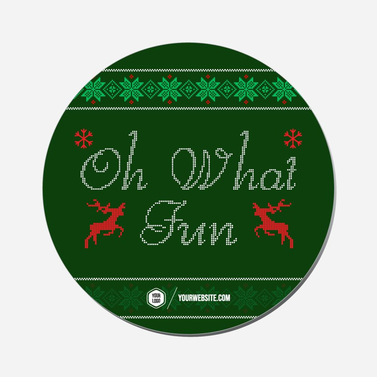 Oh What Fun - Circle Shape Preview