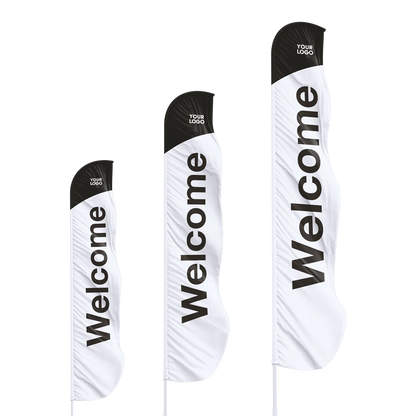 Classic Welcome — Premium Feather Flags