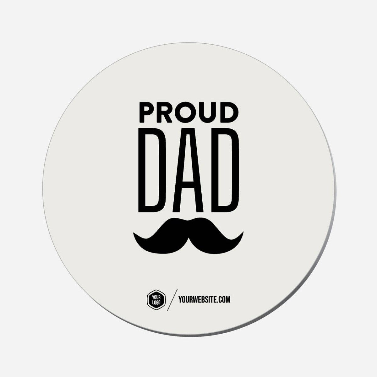 Proud Dad - Circle Shape Preview