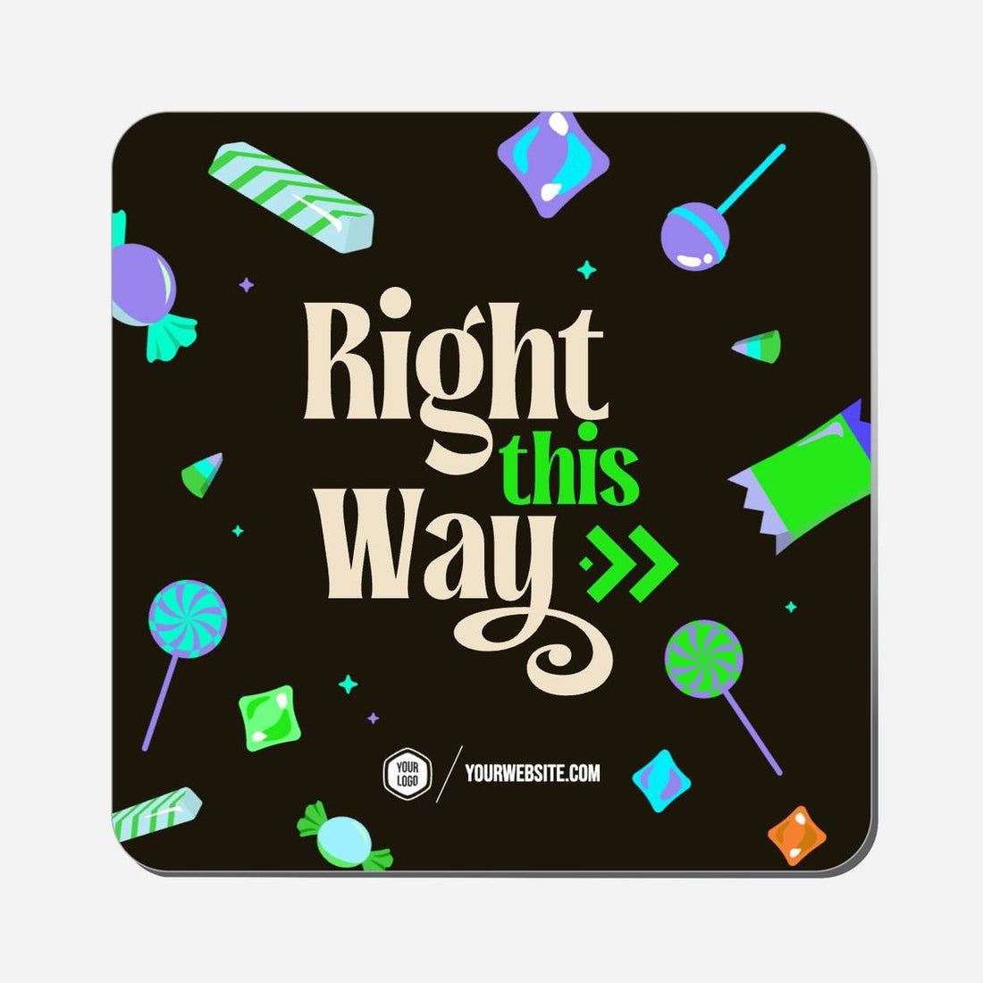 Right This Way (Right Arrows) - Classic Shape Preview