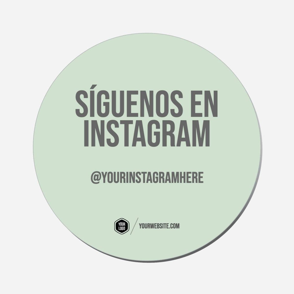 Síguenos En Instagram - Circle Shape Preview