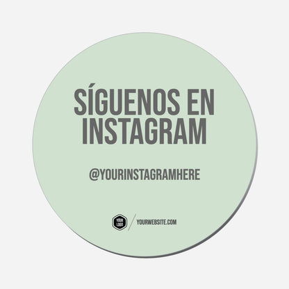 Síguenos En Instagram - Circle Shape Preview