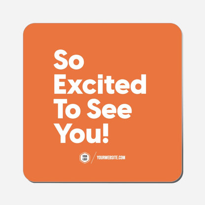 So Excited To See You! - Classic Shape Preview