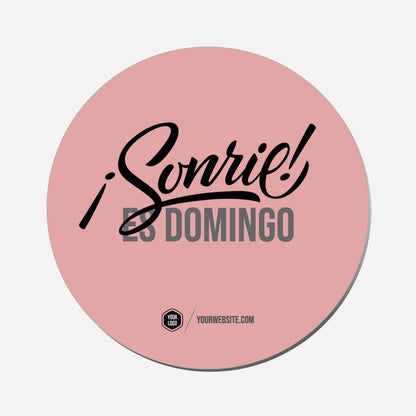 ¡Sonríe! Es Domingo - Circle Shape Preview