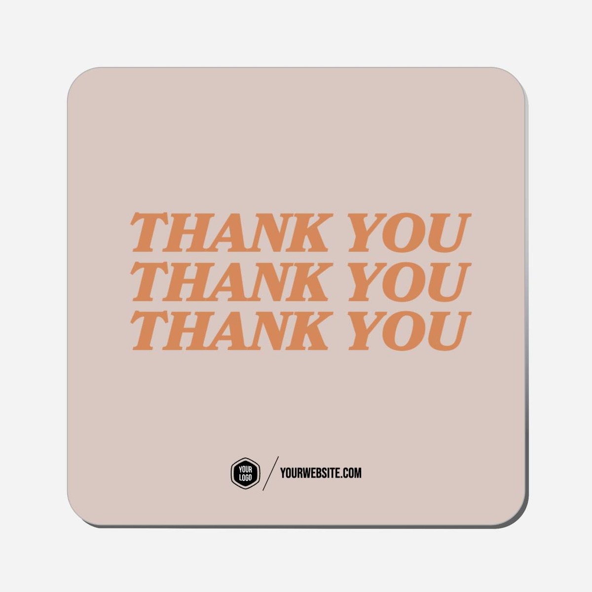Thank You Thank You Thank You - Classic Shape Preview