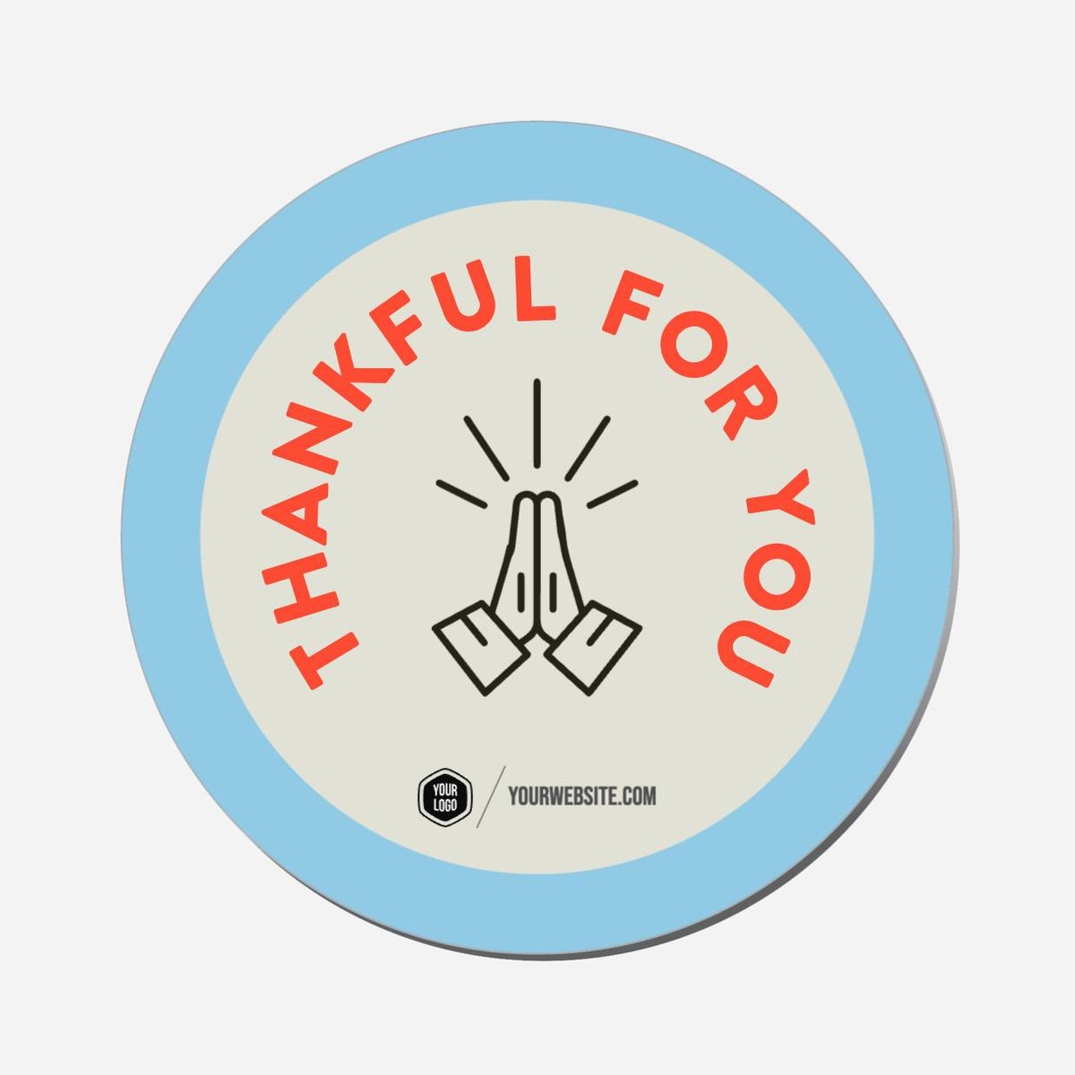 Thankful For You - Circle Shape Preview
