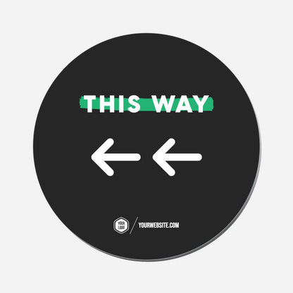 This Way (Left) - Circle Shape Preview
