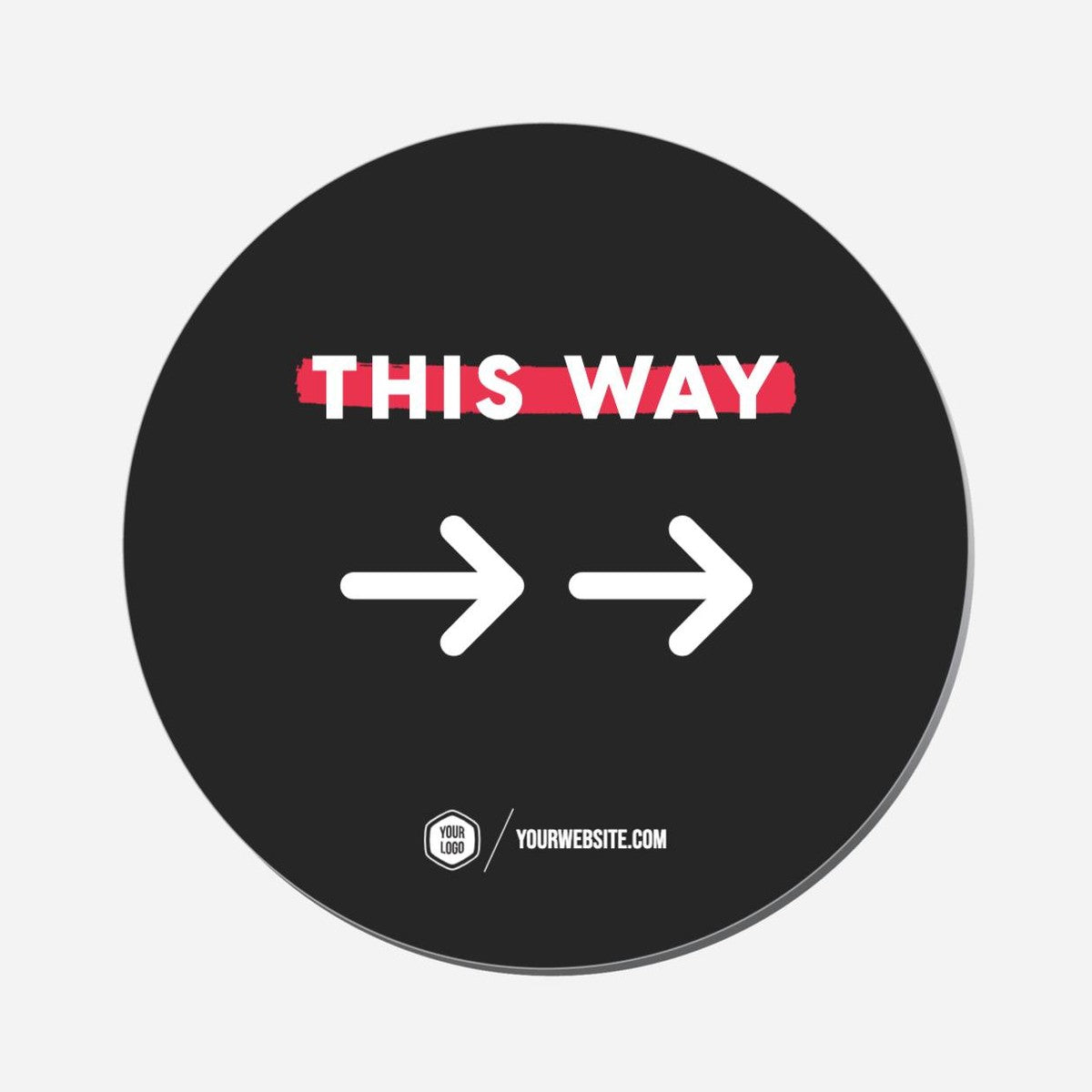 This Way (Right) - Circle Shape Preview