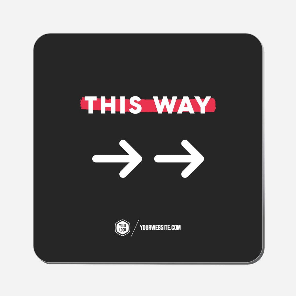This Way (Right) - Classic Shape Preview