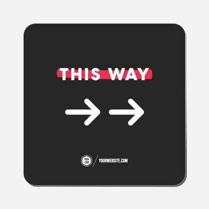 This Way (Right) - Classic Shape Preview