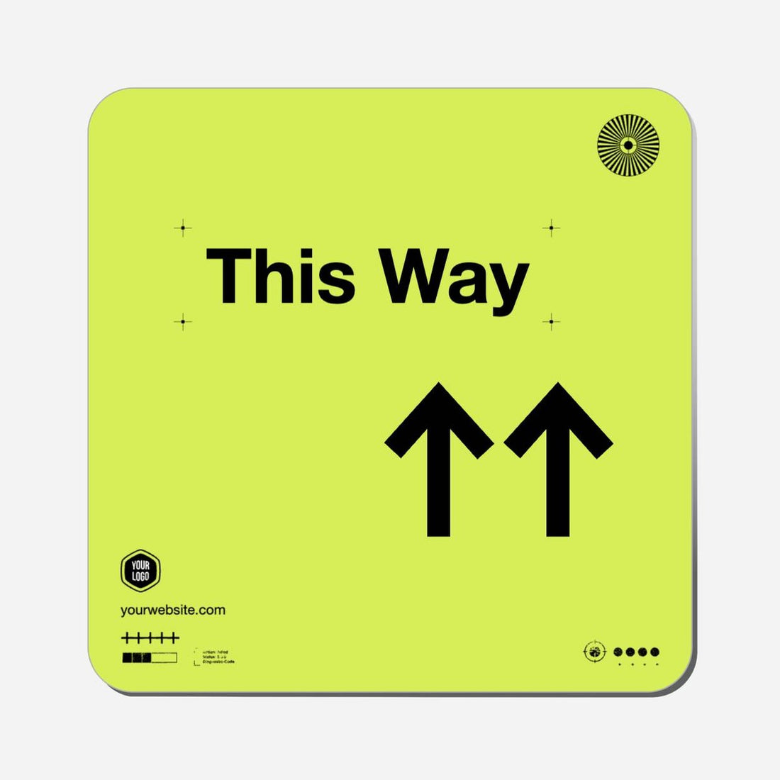 This Way (Up Arrows) - Classic Shape Preview