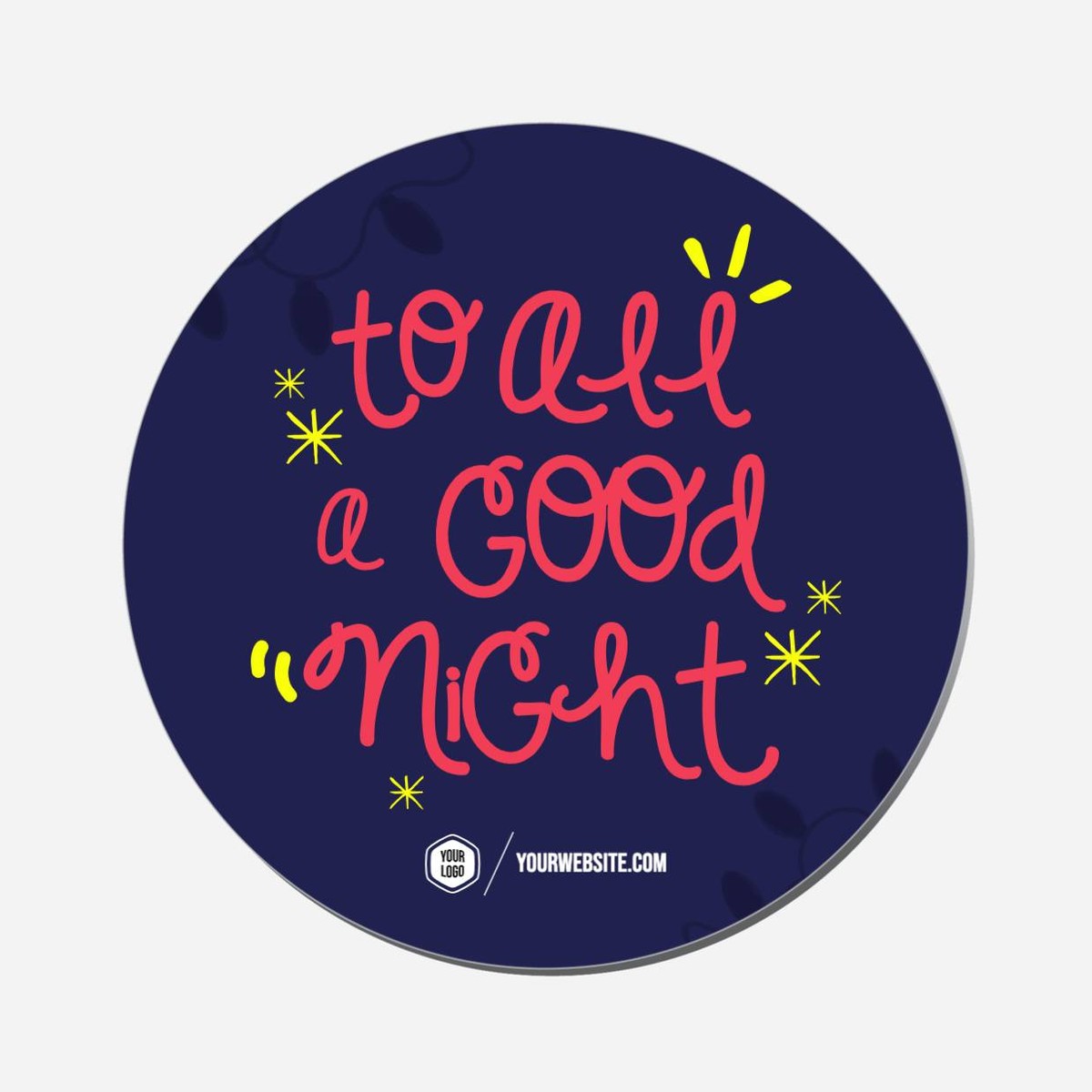 To All A Good Night - Circle Shape Preview