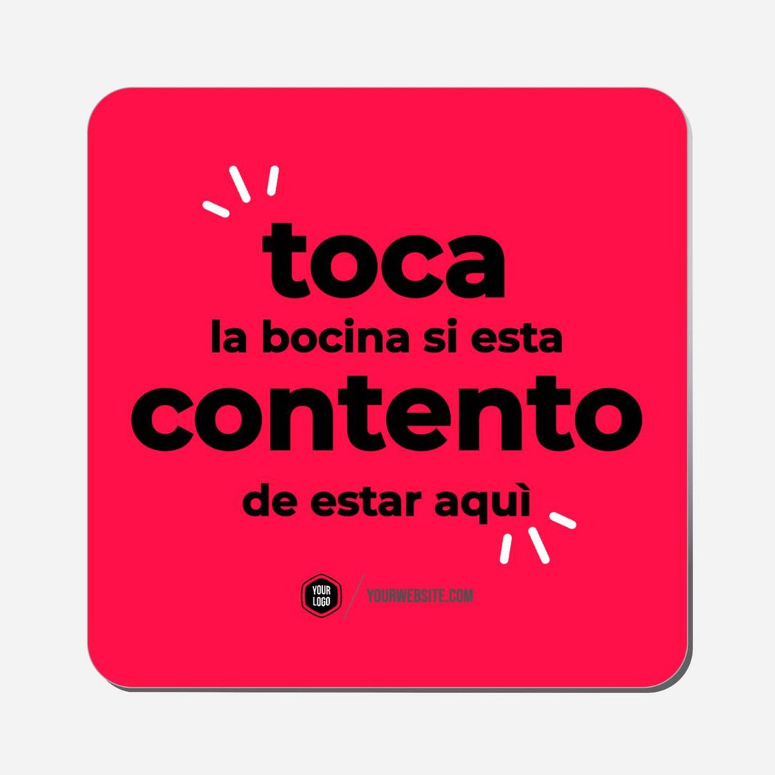 Toca La Bocina Si Esta Contento De Estar Aquí - Classic Shape Preview