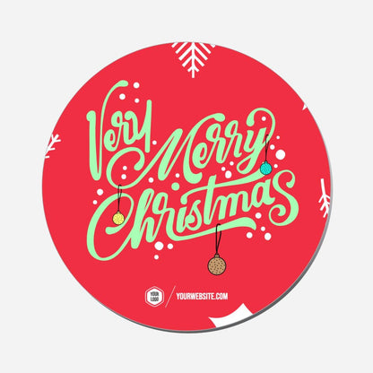 Very Merry Christmas - Circle Shape Preview