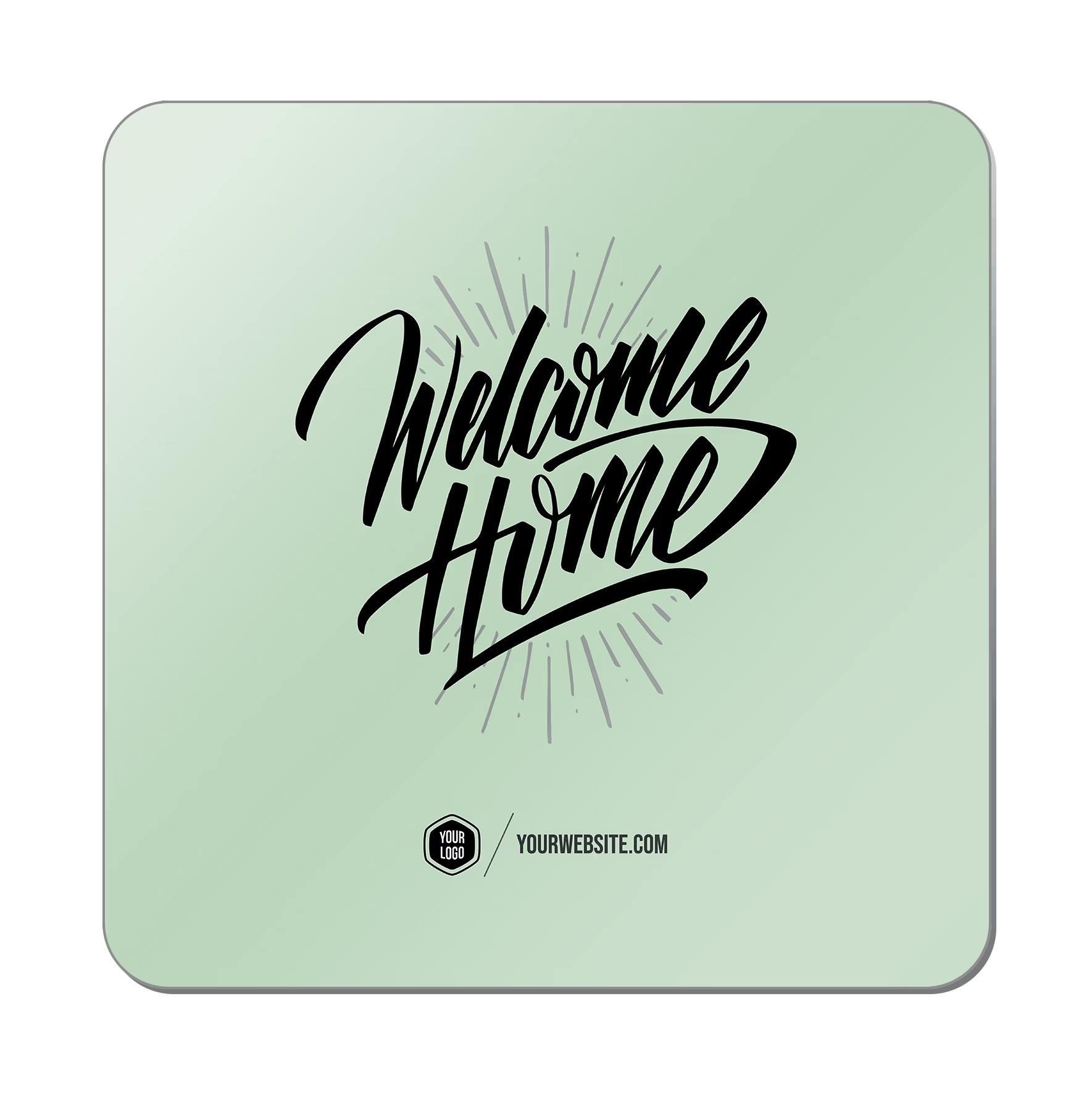 Welcome Home (Script) — Classic Popsigns