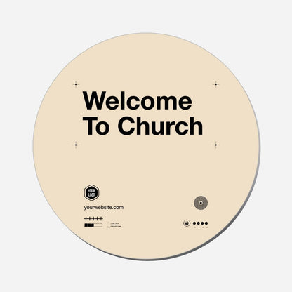 Welcome To Church - Circle Shape Preview