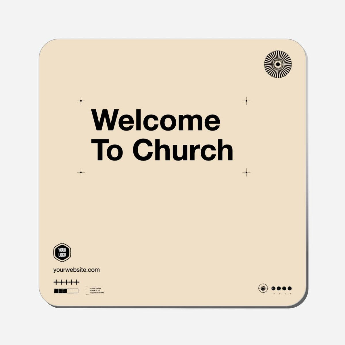 Welcome To Church - Classic Shape Preview