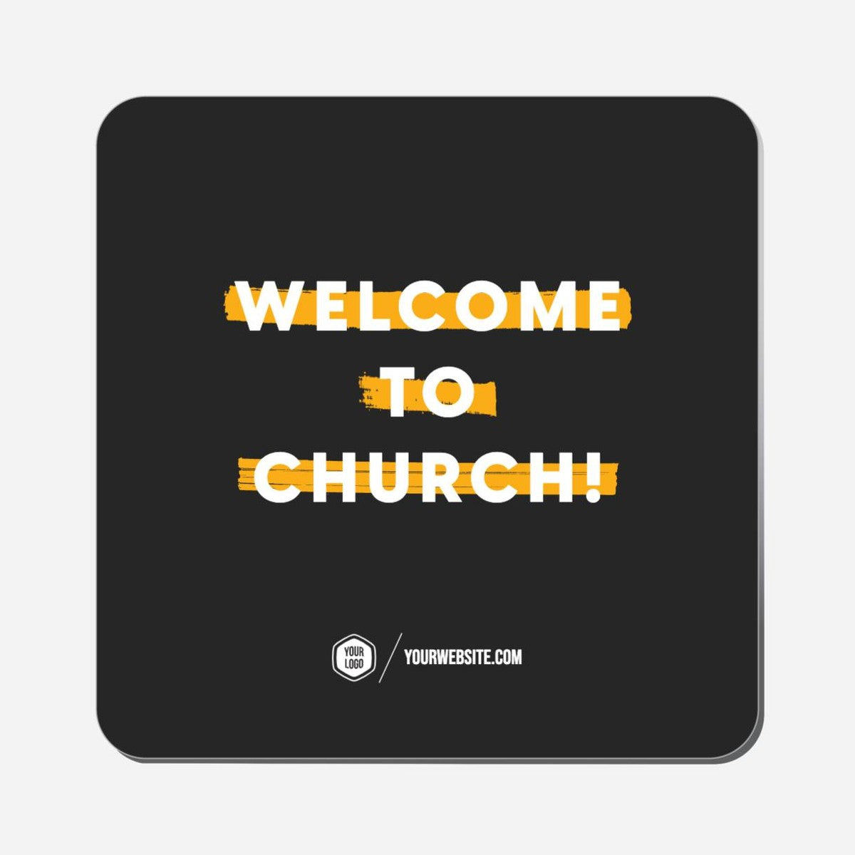 Welcome To Church! - Classic Shape Preview