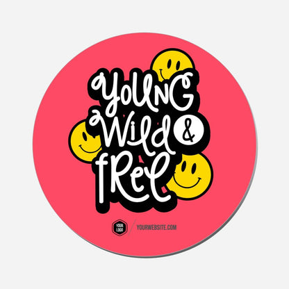 Young Wild &amp; Free - Circle Shape Preview